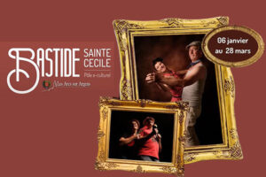 affiche de l'exposition “Clair-Obscur et Fantaisies” hommage à Rembrandt à la bastide sainte Cécile des arcs-sur-Argens